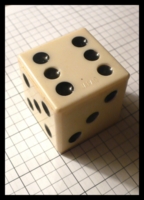 Dice : Dice - 6D Pipped - Ivory Large 1.5 from Japan - Ebay Mar 2012